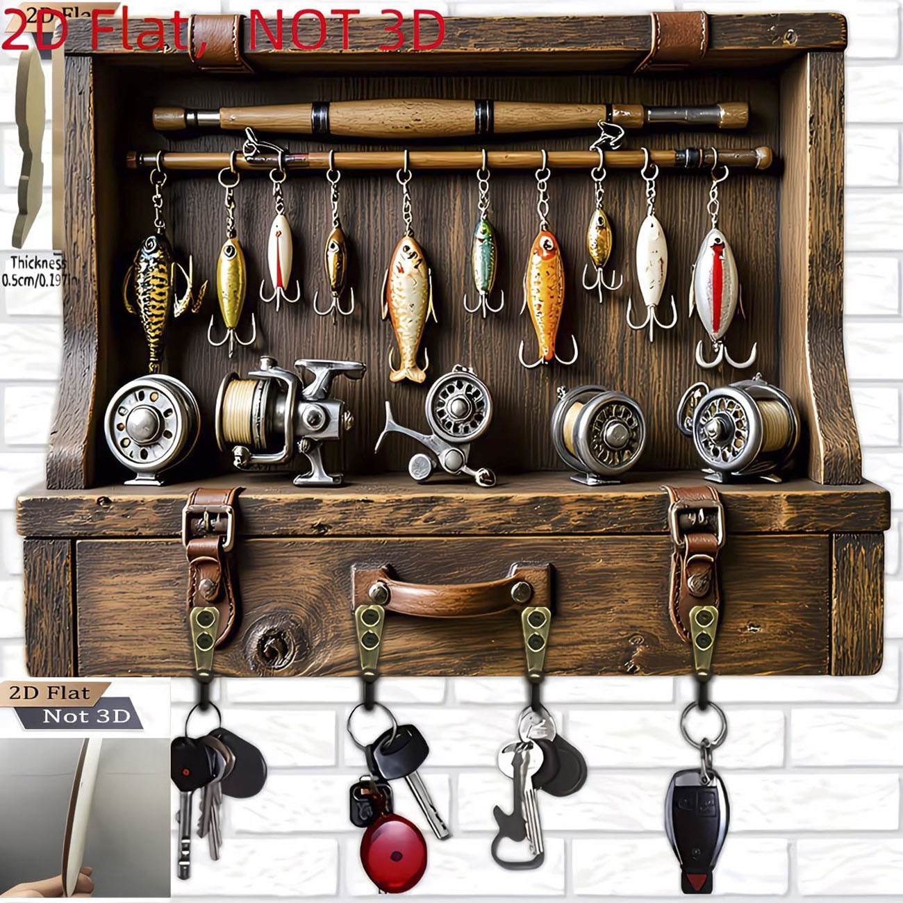 Vintage Angelköder-Schlüsselha – Fishing Rod Combo Bewertung und Preis